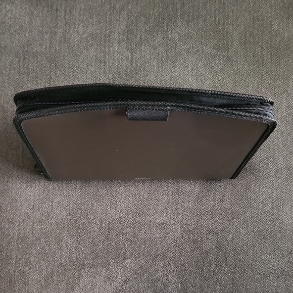 NWOT Globe-Weis Brown and black zippered file folder/folio w tabbed dividers OS - Picture 3 of 5